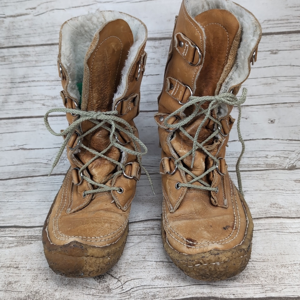 Chef Cherokee Chief Leather Lined Winter Boots Size 9
